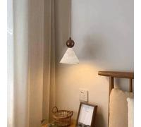 Wmmner Lustre Simple En Travertin Jaune Suspension de Style Japonais Wabi-Sabi Lampe Suspendue En Pierre de Grotte Jaune Pour Entrée D'Îlot de Cuisine Salle À Manger Salle D'Étude Salon Bar de Chambre