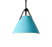 Wmmner Lustres Minimalistes Modernes Décoration Industrielle Plafond Suspendu Suspension Luminairearon Couleur Abat-Jour - Restaulampe Rant E27 Base Lampe Simple, Lampes Suspendues (Blanc 27 * 18Cm)/B