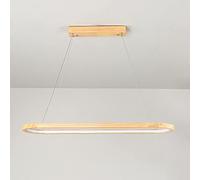 Wmmner Lustres Nordiques En Bois, Luminaires Suspendus, Lustres Suspendus À Led, Lampes Suspendues Modernes En Bois, 33 W, Luminaires Suspendus Pour Îlot de Cuisine, Salle À Manger, Bureau, Décoration