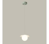 Wmmner Lustres Suspension En Acrylique Suspension Pour Chevet, Suspensions En Métal Vert Pour Îlot de Cuisine, Suspension Vintage Française Pour Salle À Manger Avec Abat-Jour En Acrylique En Forme de
