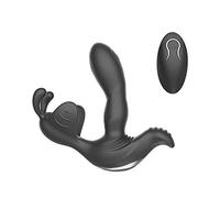 Wmmner Masseur D'Anneau Testiculaire de La Prostate 3-En-1, Stimulateur de Massage Vaginal G-Clitoris, Avec Jouet Anal Télécommandé