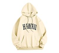 Wmmner Mens Graphic Hoodie Fashion Fall Shirt Long Sleeve Fashion Pullover Men Trendy Drawsthooded Sweatshirts with Pocket/Beige/M