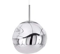 Wmmner Miroir À Bille Avec Kit D'Éclairage Lampe Suspendue Irrégulière Industrielle Lave Lustre À Tête Unique Led Plafonnier En Fer, Chambre À Coucher Moderne Restaurant Bar Café Abat-Jour En Verre Su