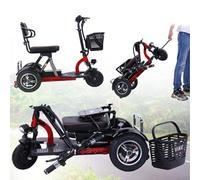 Wmmner Mobili À 3 Rouesty Scooter Scooter de Mobilité Léger À 3 Roues Pour Personnes Âgées Et Adultes 160 Kg Jusqu'À 55 Km D'Autonomie Scooter de Mobilité Pliable Portable Pour Personnes Âgées