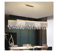 Wmmner Modern Led Clear Crystal Ceiling Chandeliers Living Dining Room Lamps Circle Hanging Light Lustre Home Decor,Chandelier/L120Cm