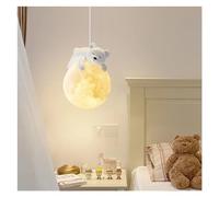 Wmmner Modern Little Bear Minimalist Chandelier Led Lights Chambre À Coucher Bedside Home Decoration Hanginluminaire de Lampe G, Suspension de Plafond À Led/3 Changeables/1 Tête