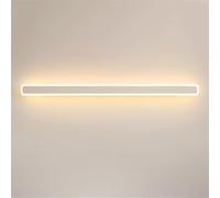 Wmmner Modern Simple Led Wall Lights Acrylic Indoor Lamp Long Sconce Linear Light Pour Chambre À Coucher, Salon, Couloir de Fond Lumière D'Atmosphère/Blanc/40Cm