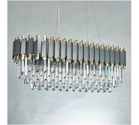 Wmmner Modlampe Suspendue de Luxe D'Intérieur En Acier Inoxydable En Acier Inoxydable Chrome Salon Ing Compatible Avec La Salle À Manger Chambre À Coucher, (Une Couleur Dia60Cm)/Une Seule Couleur/Dia8