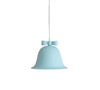 Wmmner Nordic Fairy Lamp Princess Bow Hanging Lighting, Elegant Metal Suspended Light Single Girls Room Mini Chandelier, Children's Ceiling Lamps Drop Lamps (Blanc)/Bleu
