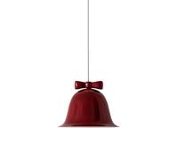 Wmmner Nordic Fairy Lamp Princess Bow Hanging Lighting, Elegant Metal Suspended Light Single Girls Room Mini Chandelier, Children's Ceiling Lamps Drop Lamps (Blanc)/Rouge