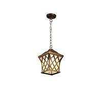 Wmmner Patio Européen Lustre En Verre Étanche Extérieur Tradition Victoria Lampe Suspendue À Tête Unique Pavillon Couloir Balcon Jardin Lumières de Paysage E27 Décor Plafond Pendentif Lampe Luminaire/