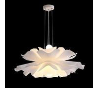 Wmmner Petal Lights, Modern - Personality Fixture, E27 White Simple Hanging Lights, Bedroom Living Room Dining Room Lights, (One Color 40Cm)/Une Seule Couleur/50Cm