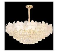 Wmmner Petit Lustre En Cristal de Fleurs Plafond Maison Modernlight Fixture Suspension Chambre À Coucher Led Lumière Suspensions Lampes (Une Couleur L95Cm) (Une Couleur 60Cm)/Une Seule Couleur/95Cm