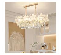 Wmmner Petit Lustre En Cristal de Fleurs Plafond Maison Modernlight Fixture Suspension Chambre À Coucher Led Lumière Suspensions Lampes (Une Couleur L95Cm) (Une Couleur 60Cm)/Une Seule Couleur/L95 Cm