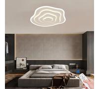 Wmmner Plafond Nuage Led Dimmable Light Avec Télécommande, Lampe Acrylique Moderne Ø80Cm Pour Chambre D'Enfants, Chambre Et Salon, Éclairage Décoratif Créatif, 69W/Dimmable-80Cm