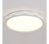 Wmmner Plafonnier de Chambre D'Enfants Nordic Crown Lumière À Trois Tons Lampes À Panneau Élégantes Mince, Plafonnier Moderne À Montage Encastré Pour Salon Dining Salle D'Étude Chambre Couloir Hall En