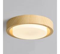 Wmmner Plafonnier de Style Maison Wabi-Sabi, Plafonnier À Led À Gradation Tricolore, Plafonnier Rond À Installation Encastré Fixture Avec Abat-Jour En Acrylique Pour Le Salon, La Chambre À Coucher, Le