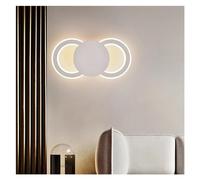 Wmmner Plafonnier Led Moderne 24W Avec Capteur de Mouvement Blanc Noir Lampes de Couloir Escalier Escalier Plafonnier de Chevet Support Mural, Lampes Lustre/Blanc