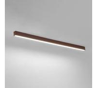 Wmmner Plafonnier Moderne, Plafonnier À Led Dimmable Avec Télécommande, Ceilin Linéaireg Appareils D'Éclairage Compatibles Avec La Cuisine Du Salon, La Suspension de Plafond À Led/Grain de Noix/100Cm