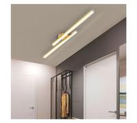 Wmmner Plafonniers Modernes Led Strip S Aisle Corridor Balcon Simple - Éclairage de Vestiaire D'Entrée, (Noir 120Cm)/Or/90Cm