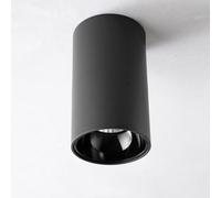 Wmmner Projecteur À Led Cylindre Spot de Plafond Noir Montage Encastré Plafond Downlight Accent Lampe Hall D'Éclairage Projecteurs de Plafond Pour Salon Cuisine Salle À Manger/Svart3000K/48W