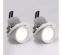 Wmmner Projecteur de Plafond Pcs Spot D'Accentuation Encastré Lampe de Plafond Réglable, Downlight Led Encastré, Projecteurs Directionnels de Salon, Éclairage D'Image de Galerie/3000K/7W