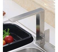 Wmmner Robinet D'Évier de Cuisine En Acier Inoxydable 304 Robinet de Mitigeur D'Évier de Salle Den Sans Contact Eau Chaude Et Froide Idéal Pour La Cuisine, L'Hôtel Et La Salle Den Utilisation Installa