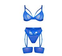 Wmmner s Offers s Secy Lingerie Set Sexy Fishnet Tights Bodycon Sexy Red Lingerie Set Women Bodysuit Costume Award Womens Santa/Bleu/XL