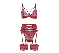 Wmmner s Offers s Secy Lingerie Set Sexy Fishnet Tights Bodycon Sexy Red Lingerie Set Women Bodysuit Costume Award Womens Santa/Vin/4Xl