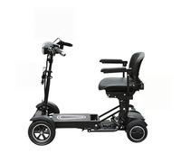 Wmmner Scooter Électrique Pliant Pour Les Personnes Âgées Avec Une Longue Durée de Vie de La Batterie, Petite Voiture À Batterie À Quatre Roues, Intelligente Et Confortable/Noir/10A
