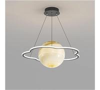Wmmner Simple Et Moderne - Planet Northern Europe Lamp Restaurant Salon Chambre Moon Chandelier Ball, Led Ceiling Lamp/Forme de Fleur60Cm/Lumière Blanche