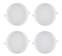 Wmmner Spot Encastré Commercial À Led, Spot Encastré, Luminaire Décoratif Pour La Maison, Spot Circulaire, Luminaire de Plafond, 1 Pièce/4 Pièces/3000K/Lot de 4 X 6 W