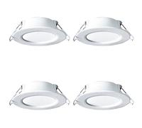 Wmmner Spot Encastré Commercial Led Plafonnier Encastré Salon Salle À Manger Luminaire Domestique Et Panneau Lumineux Spots Modernes En Alumi1 Paquet/4 Paquets/4000K/Lot de 4 X 8 W