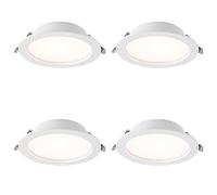 Wmmner Spot Encastré Commercial Moderne, Spot Encastré, Plafonnier Décoratif, Panneau Lumineux Protégeant Les Yeux, 1 Paquet/4 Paquets/6000K/Lot de 4 20 W