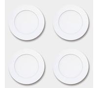 Wmmner Spot Encastré Commercial Panneau Lumineux Led Intégré Spot Rond À Grille Lumières Encastrées Intégrées Éclairage Encastré Tricolore En Option 1 Paquet/4 Paquets/3000K/4 Paquets de 6 W