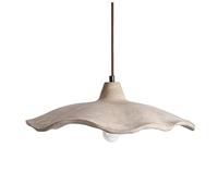 Wmmner Suspension En Béton En Forme de Fleur de Lotus, Luminaires Suspendus En Ciment Gris, Éclairage Moderne Du Milieu Du Siècle, Lustres Pour Chambre À Coucher, Lampes Pour Table de Chevet, Îlot de