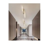 Wmmner Suspension Led Vintage - Conception de Bande Simple Pour Couloir, Balcon Et Entrée - Éclairage de Plafond Moderne Pour La Décoration de La Maison Et de La Pièce/Or/60 Cm