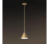 Wmmner Suspension Luminaire Cuivre Petit Lustre Plafonnier, Salle À Mangerluminaire Décoratif, Lampes Suspendues En Laiton À L'Ombre Du Cône, Lustre/Or