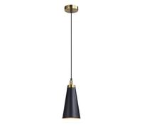 Wmmner Suspension Noire Suspension Simple Appareil D'Éclairage Suspendu Cone Metal Shade Kitchen Island Light, Modern Drop Ceiling Lamps Mini Chandelier For Kitchen Island Study Room Living Room Bar