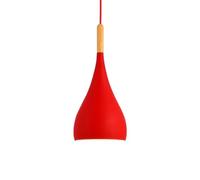 Wmmner Suspension Personnalisée Simple, Élégante, En Forme de Dôme, Pour Salle À Manger, Lustre Traditionnel, Suspension Personnalisée En Métal, Luminaire de Plafond de Luxe Coloré/Rouge/6,6 Po X 11,4