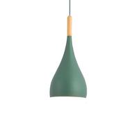 Wmmner Suspension Personnalisée Simple, Élégante, En Forme de Dôme, Pour Salle À Manger, Lustre Traditionnel, Suspension Personnalisée En Métal, Luminaire de Plafond de Luxe Coloré/Vert/6,6 Po X 11,4