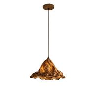Wmmner Suspension Rétro En Résine Feuille de Lotus Petite Lampe de Plafond de Lustre, Luminaire Suspendu Vintage Lampes de Suspension de Personnalité Pour Kitchen Island Salle D'Étude Salon Bar (Blanc