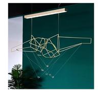 Wmmner Suspension, Suspensions Led Minimalistes Lustres Ligne Artistique Moderne Lampes Suspendues Pour Plafond Décoration de La Maison Pour La Décoration Du Salon