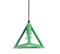 Wmmner Suspensions Mini Lustre Industriel Éclairage En Métal, Plafonniers Suspendus À Cordon Réglable Pour Cuisine Island Cafe, Rouge (Jaune) (Bleu)/Vert