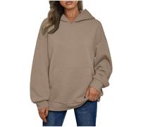 Wmmner Sweat À Capuche Oversize Pour Femmes Sweat-Shirt Jacquard À Capuche Pour Femmes À Manches Longues, Simple, Pour L'Automne, Avec Poche, Style Y2K, Sportswear Décontracté, Confortable, Habillé, A
