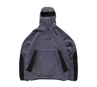 Wmmner Sweats À Capuche À Fermeture Éclair Quart Pour Hommes, Molleton Polaire Moelleux, Sweat-Shirt À Capuche Color Block Avec Poches, Pull À Manches Longues/Sweat À Capuche Gris À Fermeture Éclair Q