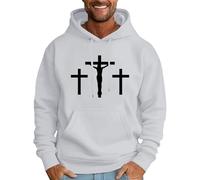 Wmmner Sweats À Capuche Pour Hommes Sweat À Capuche Christian Corss Faith Avec Poche Sweat Graphique 2025 Hiver Automne Pull À Manches Longues/Sweats À Capuche Gris Pour Hommes/M
