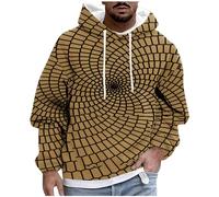 Wmmner Sweats À Capuche Pour Hommes Sweats À Capuche Imprimés Géométriques Sweats À Capuche À Manches Longues Sweats À Capuche Color Block Avec Poche Sweats À Capuche Automne-Hiver Sweats Confortables