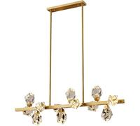 Wmmner Tout Le Lustre En Cristal de Cuivre A Mené La Suspension En Cristalsuspension de Plafond Postmoderne, Suspension de Plafond À Led/Lumière Chaude/12 Lumières