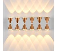 Wmmner Up Down Wall Lights Led Hardwired Modern Sconce Spotlight Lighting Intérieur Et Extérieur Mini Lampe Murale de Décoration Pour Le Théâtre,Salle de Cinéma, Ktv, Chambre À Coucher, Couloir, Escal
